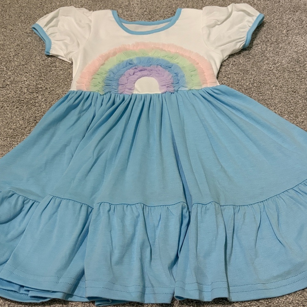 NWOT Gorgeous the Fox Rainbow Dress